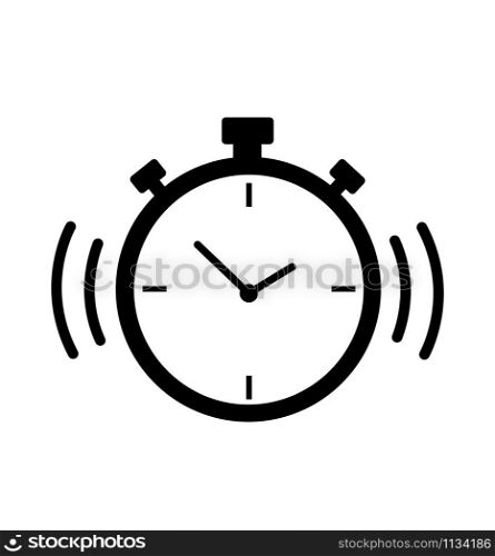 clock line icon isolated on white background time sign vector Illustration. clock line icon isolated on white background time sign