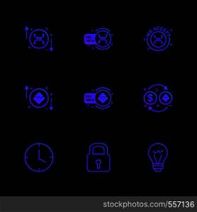 clock , lock ,idea , crypto currency , money, crypto , currency , icons , lock , unlock , graph , rate ,icon, vector, design, flat, collection, style, creative, icons