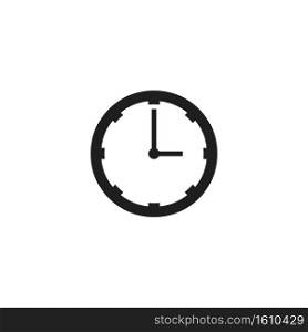 clock logo icon vector template illustration design