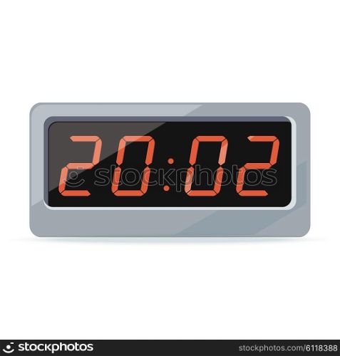 Clock logo isolated. Watch object, time office symbol. Clock flat icon. Time logo. Watch logo. Clock logo. World time. Clock icon. Table clock. Electronic watch. Timer clock isolated. Clock silhouette
