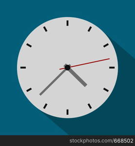 Clock modern icon. Flat illustration of clock modern vector icon for web. Clock modern icon, flat style
