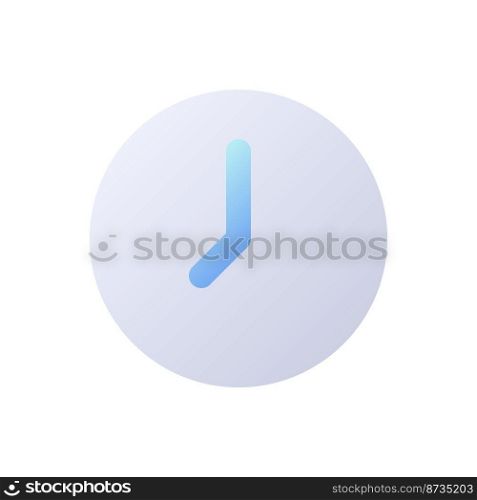 Clock pixel perfect flat gradient two-color ui icon. Time measure app. Digital instrument settings. Simple filled pictogram. GUI, UX design for mobile application. Vector isolated RGB illustration. Clock pixel perfect flat gradient two-color ui icon