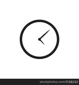 Clock time icon graphic design template vector isolated. Clock time icon graphic design template vector