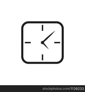 Clock time icon graphic design template vector isolated. Clock time icon graphic design template vector