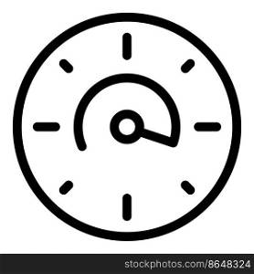 Clock time icon outline vector. Duration web. Open date. Clock time icon outline vector. Duration web