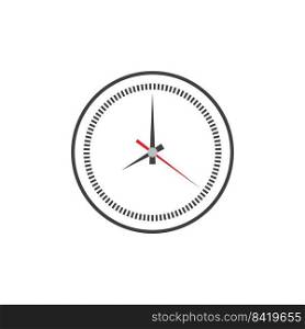 clock time logo icon vector template illustration design