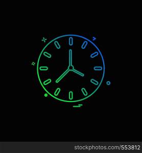 clock time seconds icon vector design