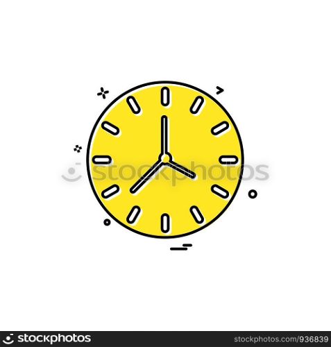 clock time seconds icon vector design