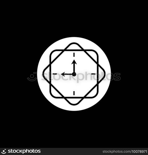 Clock timer logo vector template