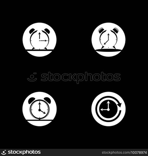 Clock timer logo vector template