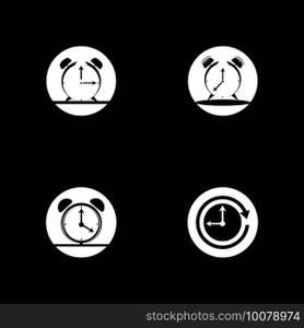 Clock timer logo vector template
