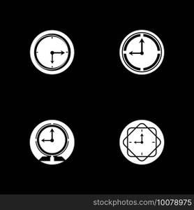 Clock timer logo vector template