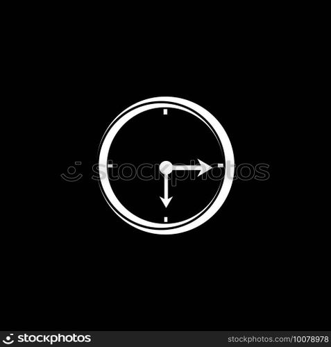 Clock timer logo vector template
