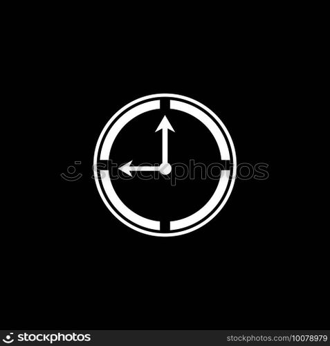Clock timer logo vector template