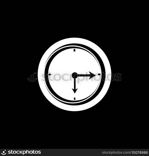 Clock timer logo vector template