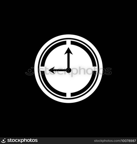 Clock timer logo vector template