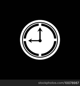 Clock timer logo vector template
