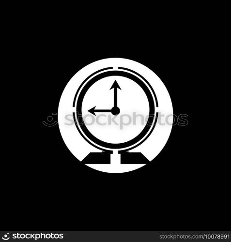 Clock timer logo vector template