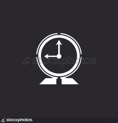 Clock timer logo vector template