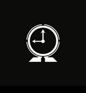 Clock timer logo vector template