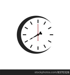 clock vector icon illustration symbol design