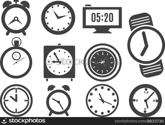 Clock vector image