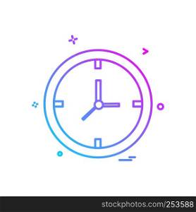 clock watch icon vector design