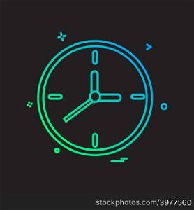 clock watch icon vector design