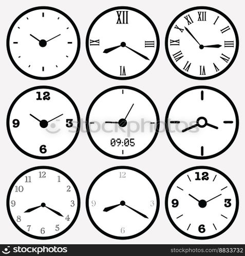 Clocks vector image
