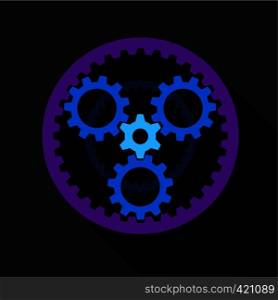 Clockwork icon. Flat illustration of clockwork vector icon for web. Clockwork icon, flat style