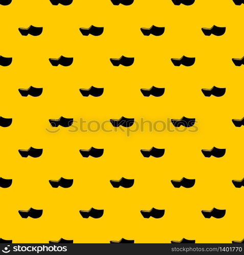 Clogs pattern seamless vector repeat geometric yellow for any design. Clogs pattern vector