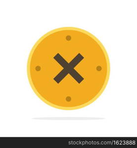 Close, Cross, Delete, Cancel Abstract Circle Background Flat color Icon