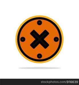 Close, Cross, Delete, Cancel Abstract Circle Background Flat color Icon