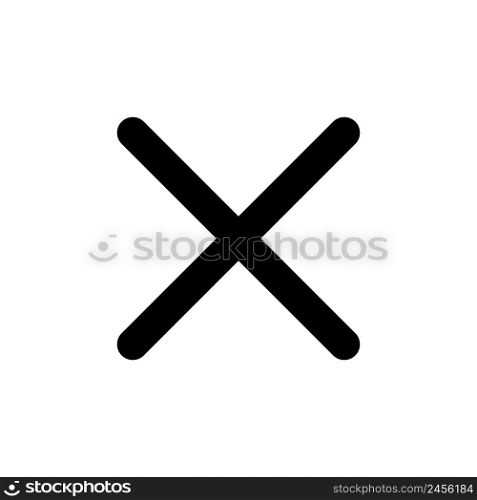 Close cross symbol for discontinued and invalid