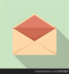 Close envelope icon flat vector. Mail letter. Post open. Close envelope icon flat vector. Mail letter