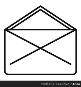 Close envelope icon outline vector. Mail letter. Post open. Close envelope icon outline vector. Mail letter