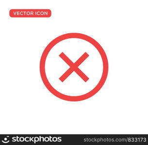 Close Icon Vector Illustration Design