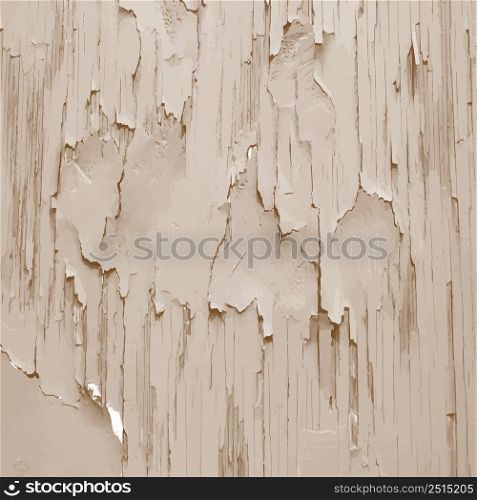 Close-up of brown peeling plaster. The texture of an old plastered wall