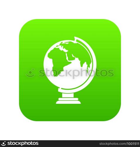 Closed book icon digital green for any design isolated on white vector illustration. Closed book icon digital green