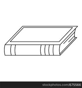 Closed book icon. Outline illustration of closed book vector icon for web. Closed book icon, outline style.