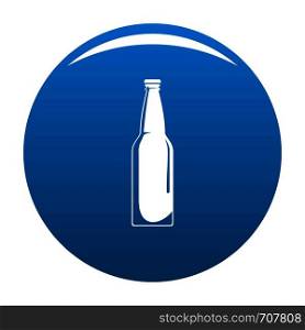 Closed bottle icon vector blue circle isolated on white background . Closed bottle icon blue vector