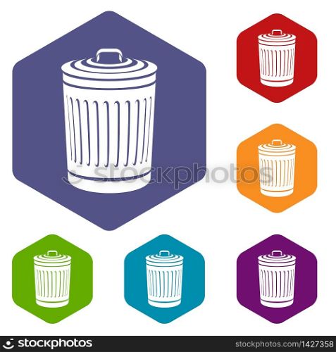 Closed bucket icon. Simple illustration of closed bucket vector icon for web. Closed bucket icon, simple style