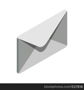 Closed envelope icon in isometric 3d style isolated on white background. Closed envelope icon, isometric 3d style