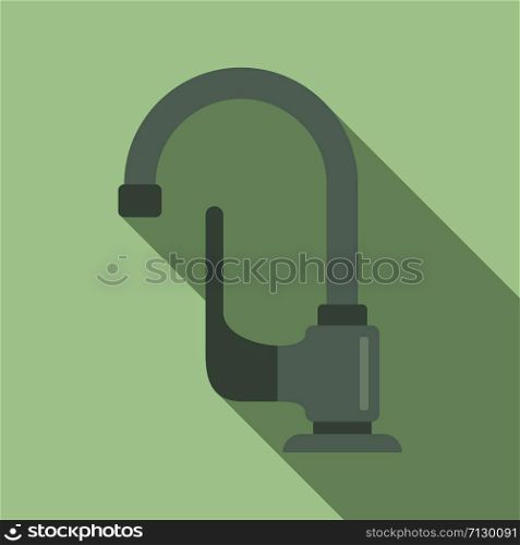 Closed faucet icon. Flat illustration of closed faucet vector icon for web design. Closed faucet icon, flat style