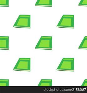 Closed green book pattern seamless background texture repeat wallpaper geometric vector. Closed green book pattern seamless vector