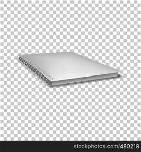 Closed notebook icon. Realistic illustration of closed notebook vector icon for web. Closed notebook icon, realistic style