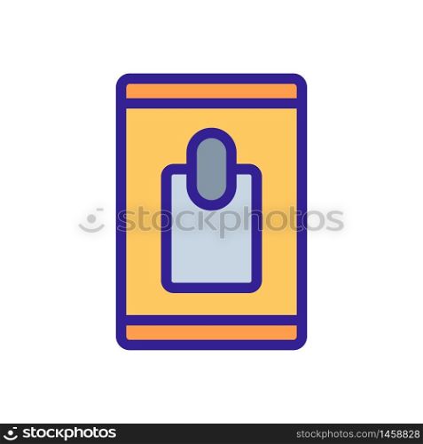 closed pack of wet wipes icon vector. closed pack of wet wipes sign. color symbol illustration. closed pack of wet wipes icon vector outline illustration