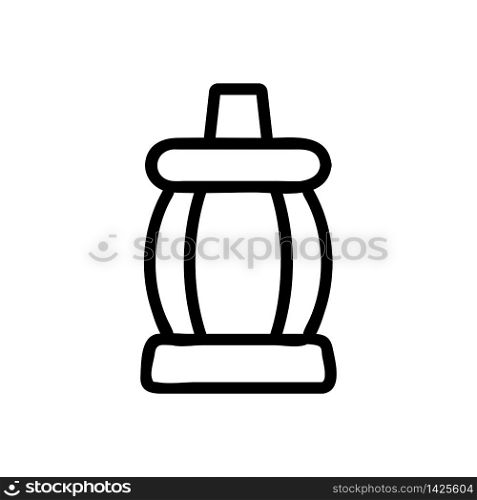 closed rounded light icon vector. closed rounded light sign. isolated contour symbol illustration. closed rounded light icon vector outline illustration