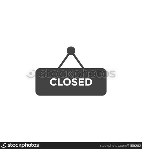 Closed sign graphic design template vector isolated illustration. Closed sign graphic design template vector illustration