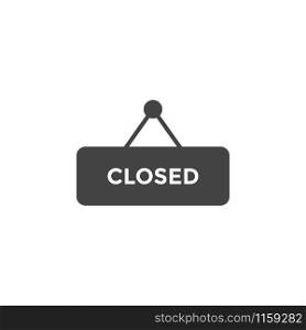 Closed sign graphic design template vector isolated illustration. Closed sign graphic design template vector illustration